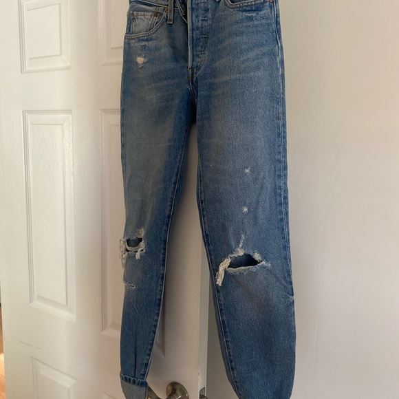 2 pairs worn once size 25 Levis 501 Skinny Jeans - Picture 2 of 5